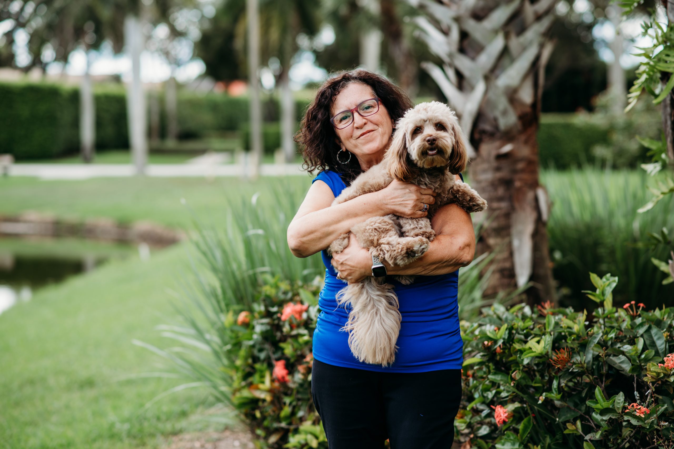 Debbie with Coco